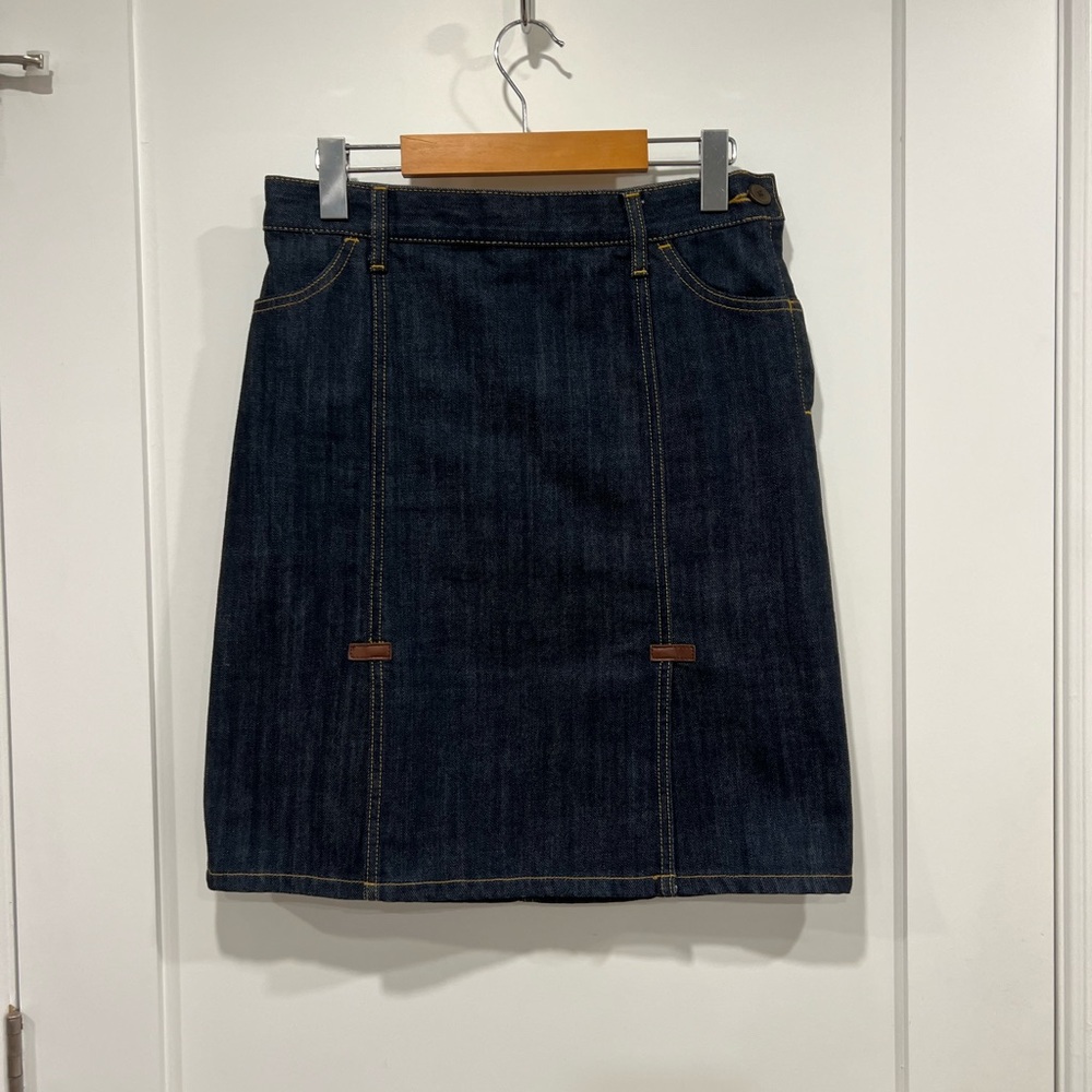 Vintage 90’s GAP Dark Blue Denim Pencil Skirt